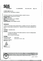 Европейский пожарный сертификат на ткань Самба В1